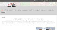 Desktop Screenshot of dixonlandscapematerials.com